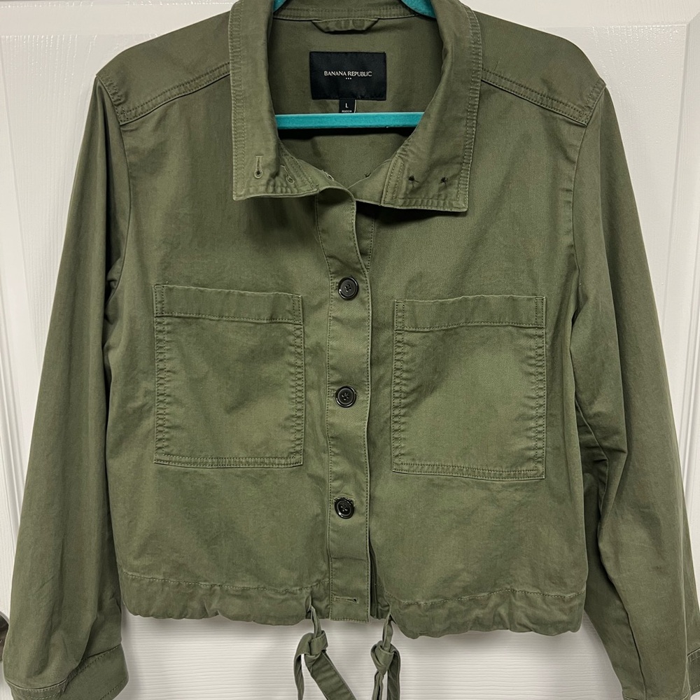 Banana Republic Olive Utility Jacket for Women